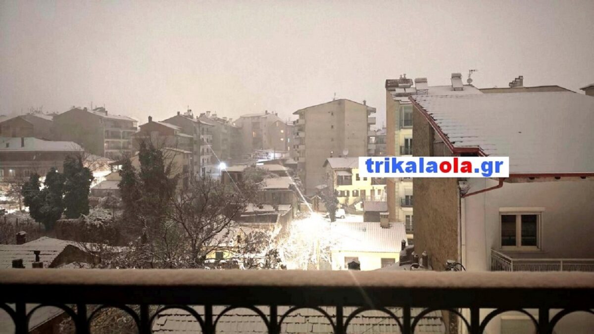 Λευκή νύχτα στη Φλώρινα: Χιονισμένο τοπίο και «βουτιά» της θερμοκρασίας