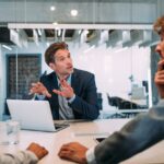 Group of business persons in business meeting