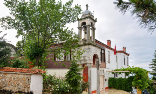 Exterior Shot Of Aya Yorgi Monastery at Buyukada (Great Island), Istanbul, Turkey