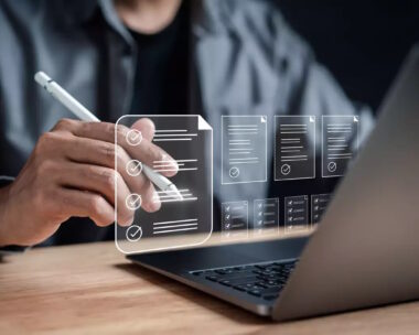 person with laptop