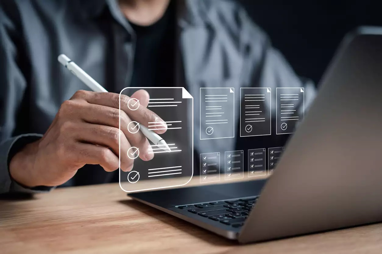 person with laptop