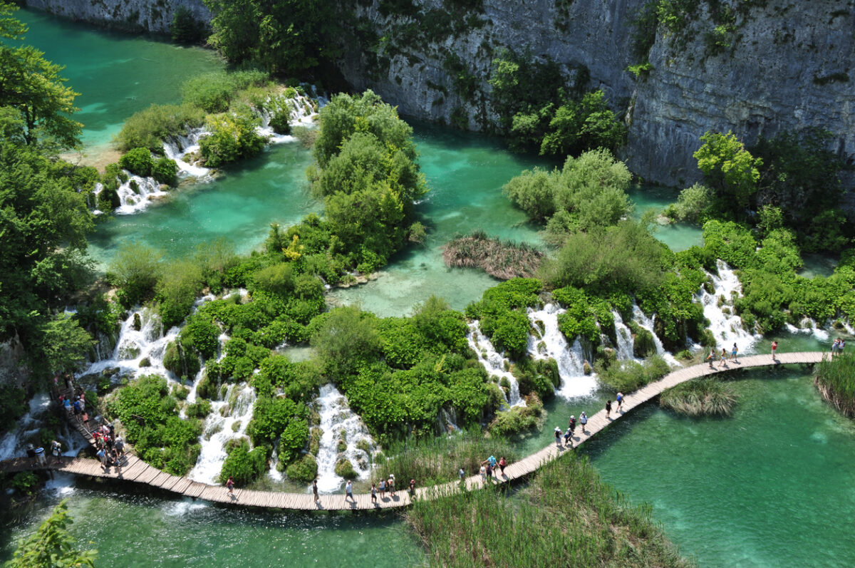 "The famed cascades that best sum up Plitvice Lakes National Park in Croatia, one of UNESCO's world heritages.More of Plitvice National Park"
