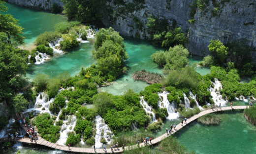 "The famed cascades that best sum up Plitvice Lakes National Park in Croatia, one of UNESCO's world heritages.More of Plitvice National Park"