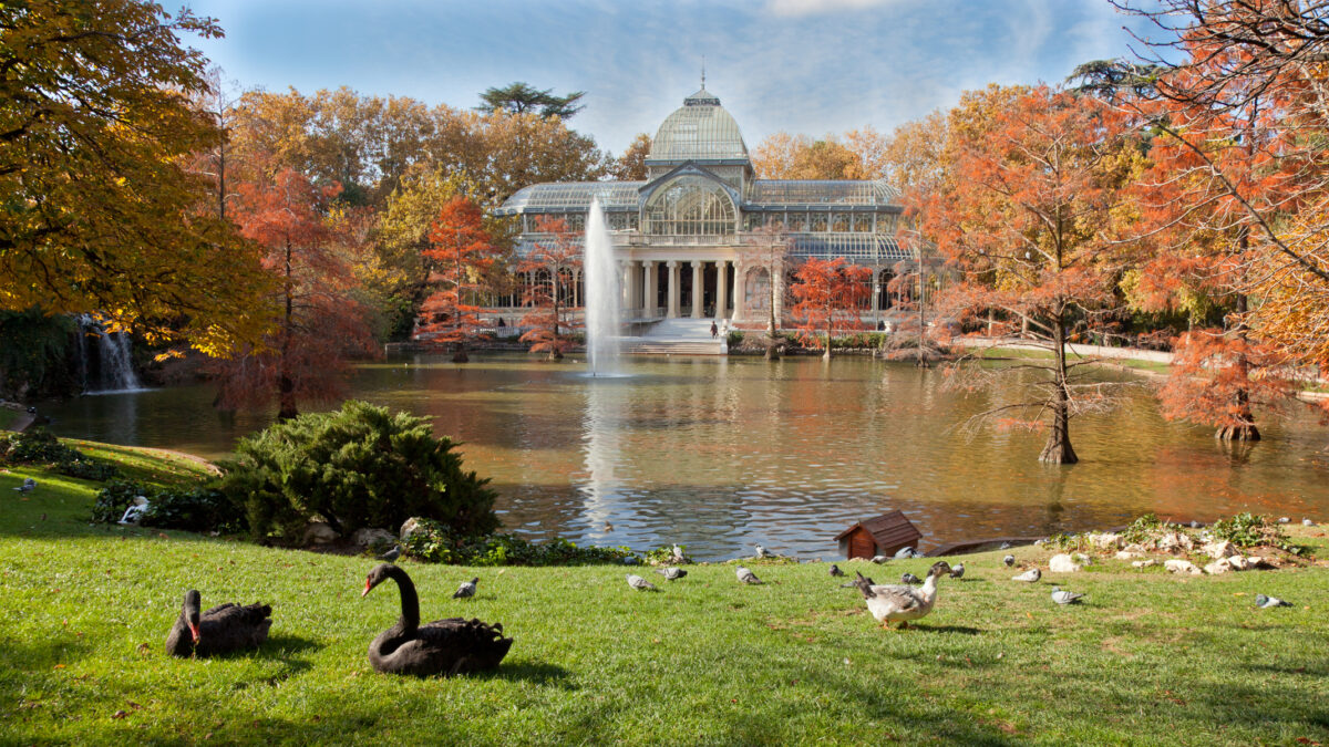 Crystal Palace in Retiro Park, Madrid, Spain