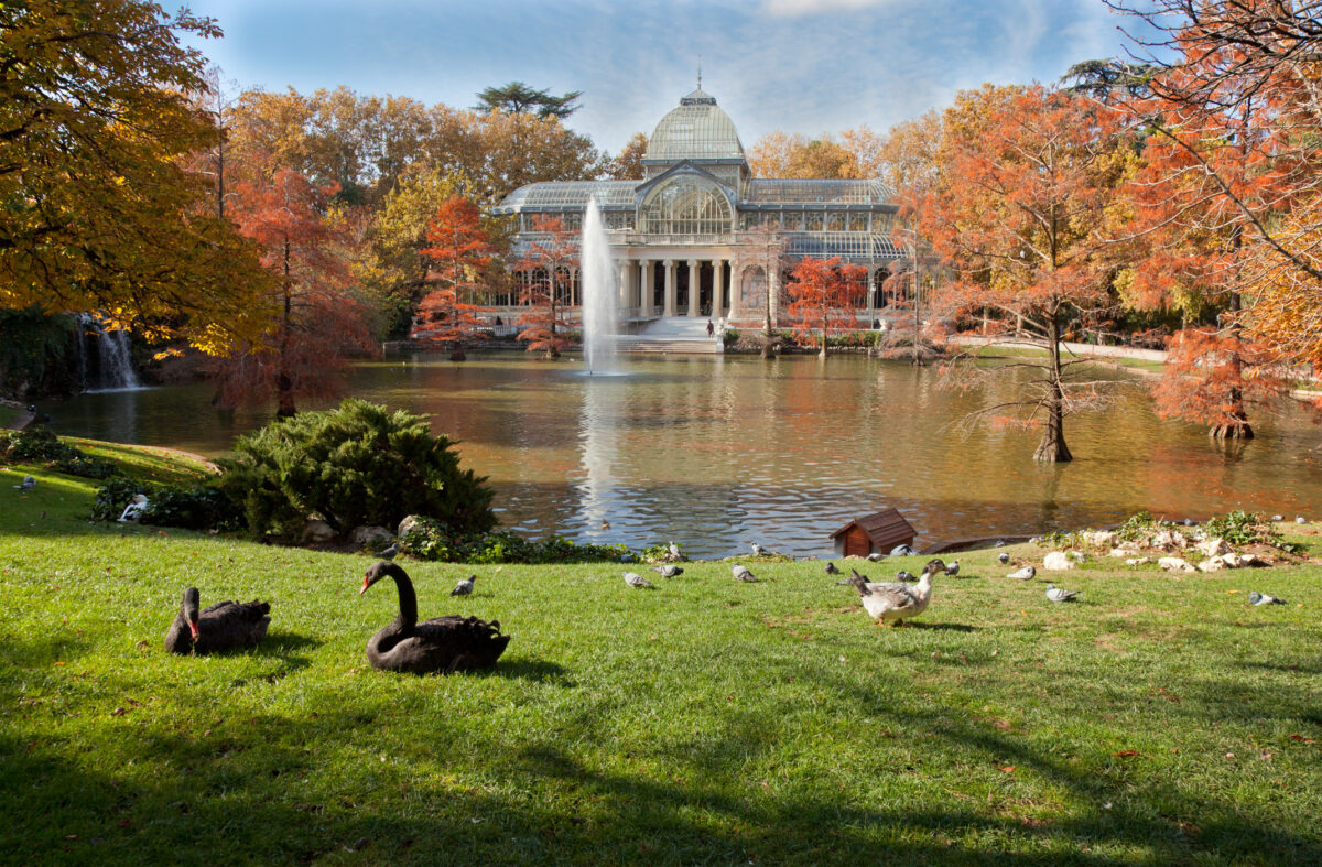 Crystal Palace in Retiro Park, Madrid, Spain