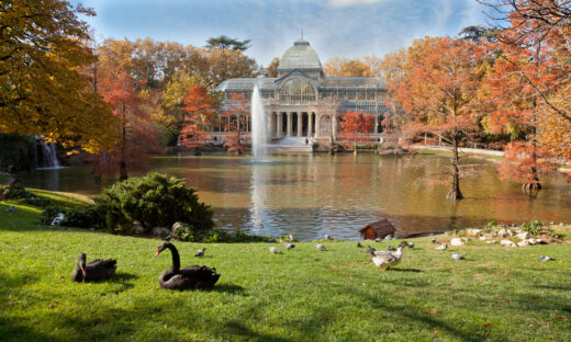 Crystal Palace in Retiro Park, Madrid, Spain