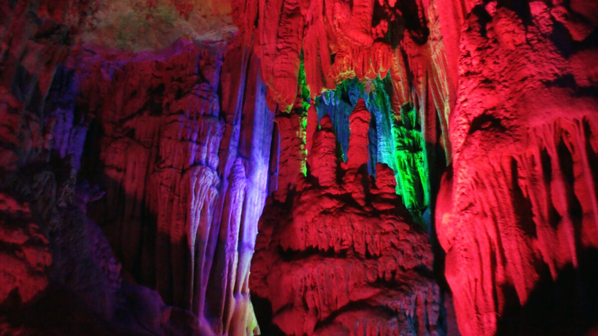 Reed Flute Cave In Guilin Guangxi Zhuang Autonomous Region.China.East Asia