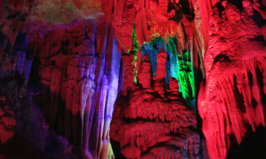 Reed Flute Cave In Guilin Guangxi Zhuang Autonomous Region.China.East Asia