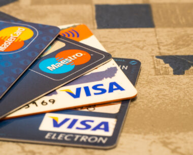 Visa and MasterCard, credit, debit cards