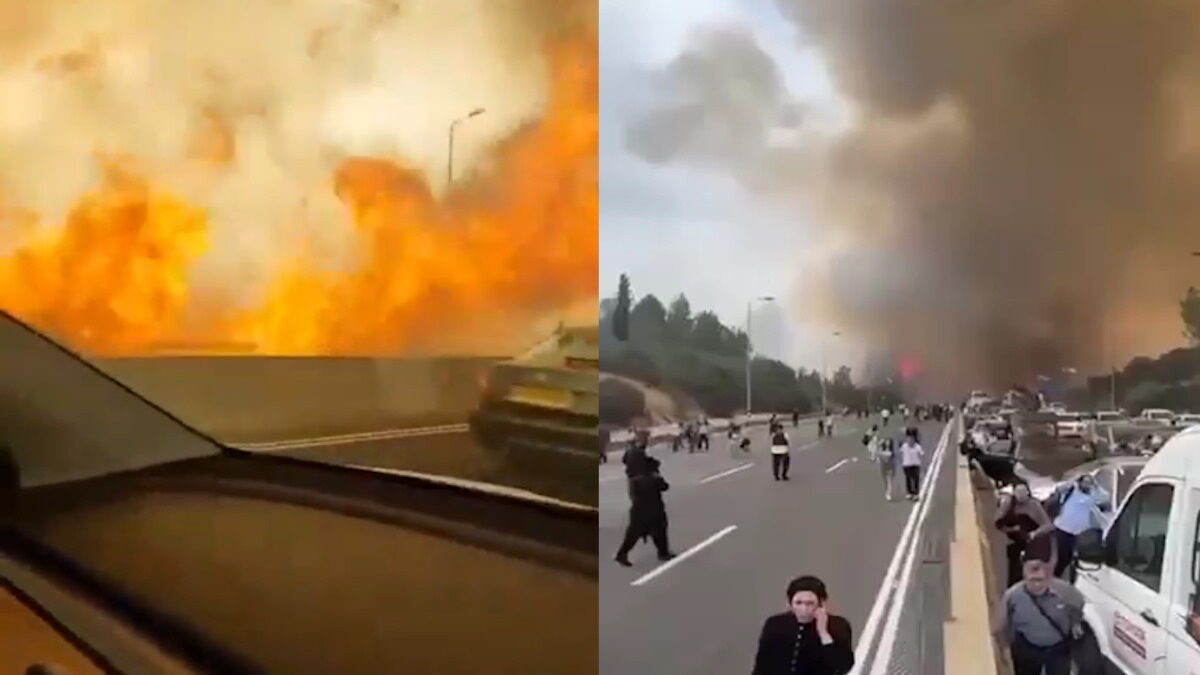 Στιγμιότυπα από την φωτιά στην Ιερουσαλήμ