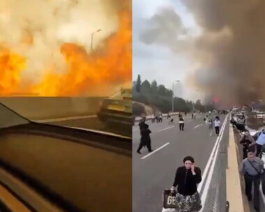 Στιγμιότυπα από την φωτιά στην Ιερουσαλήμ