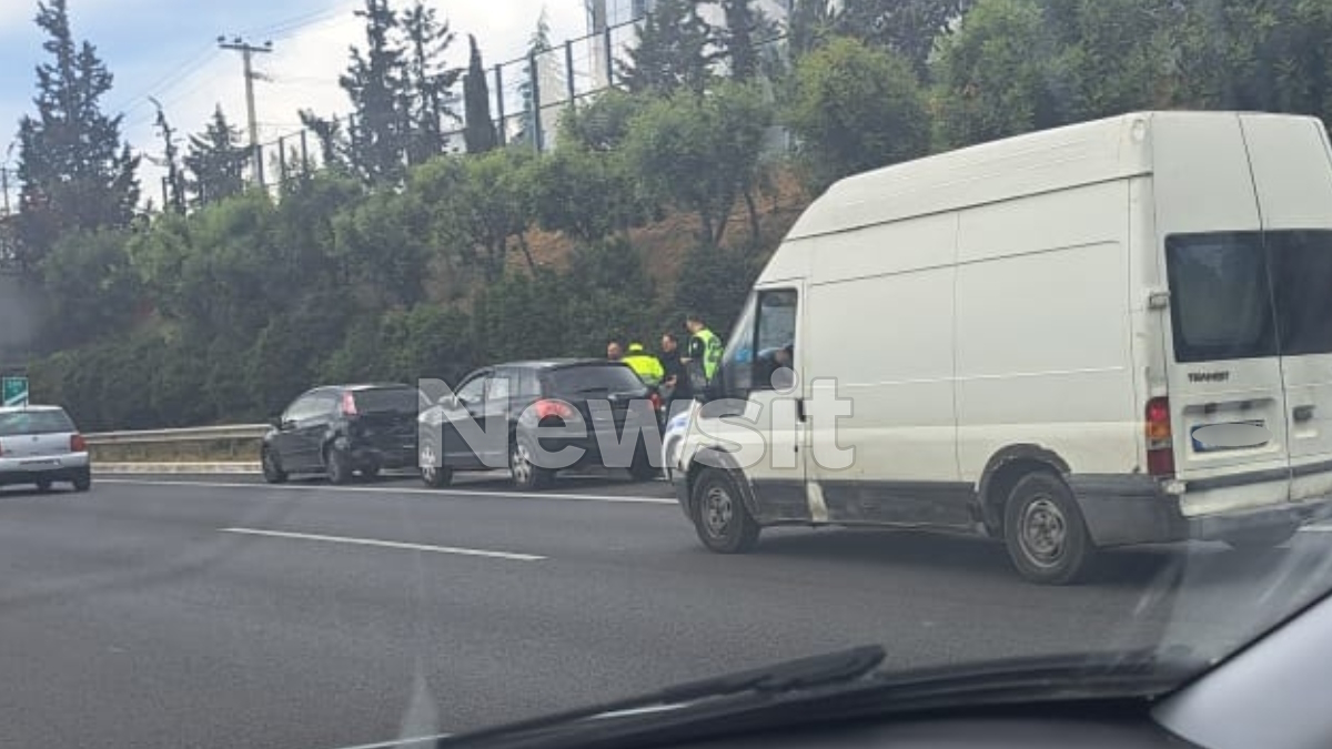 Το τροχαίο πριν την έξοδο Κηφισίας