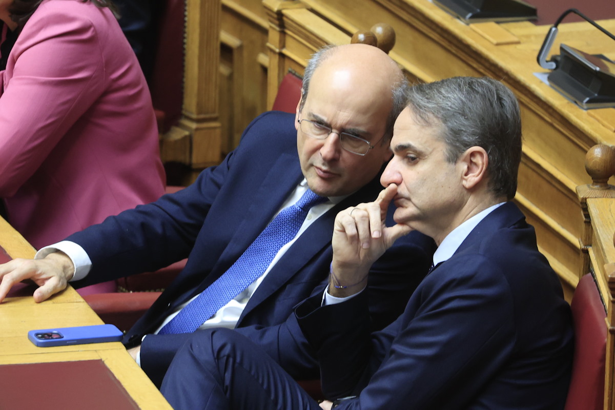 Ο Κωστής Χατζηδάκης και ο Κυριάκος Μητσοτάκης