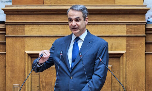 Ο Κυριάκος Μητσοτάκης στη Βουλή