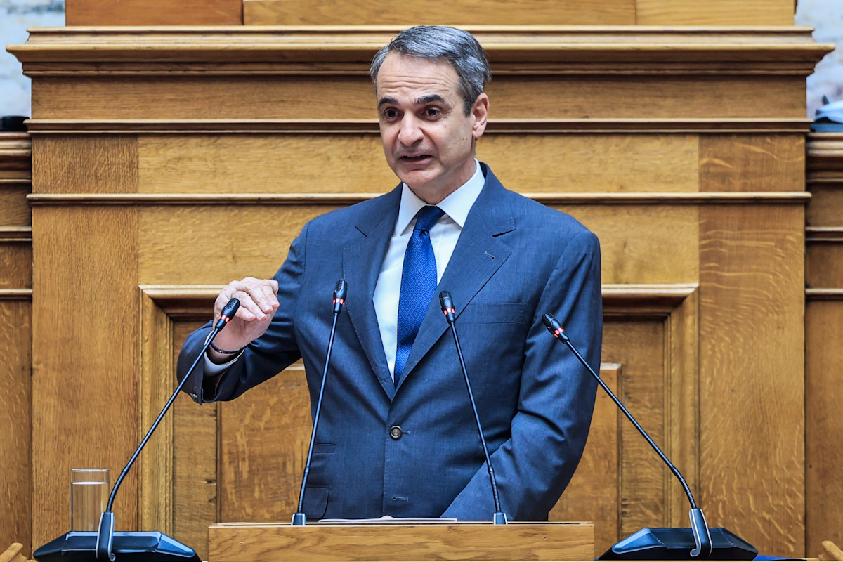 Ο Κυριάκος Μητσοτάκης στη Βουλή