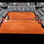 Το κεντρικό court στο Madrid Open που έχει αδειάσει