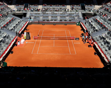 Το κεντρικό court στο Madrid Open που έχει αδειάσει