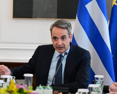 Ο πρωθυπουργός Κυριάκος Μητσοτάκης στο υπουργικό συμβούλιο
