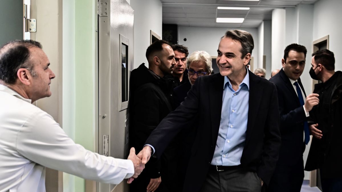 Ο Κυριάκος Μητσοτάκης στο Τζάνειο