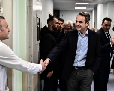 Ο Κυριάκος Μητσοτάκης στο Τζάνειο