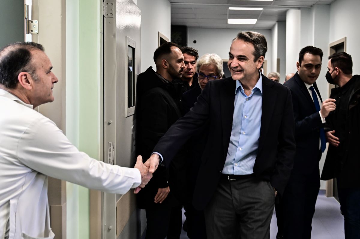 Ο Κυριάκος Μητσοτάκης στο Τζάνειο