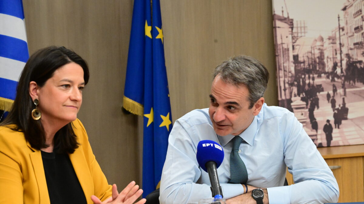 Ο Κυριάκος Μητσοτάκης και η Νίκη Κεραμέως