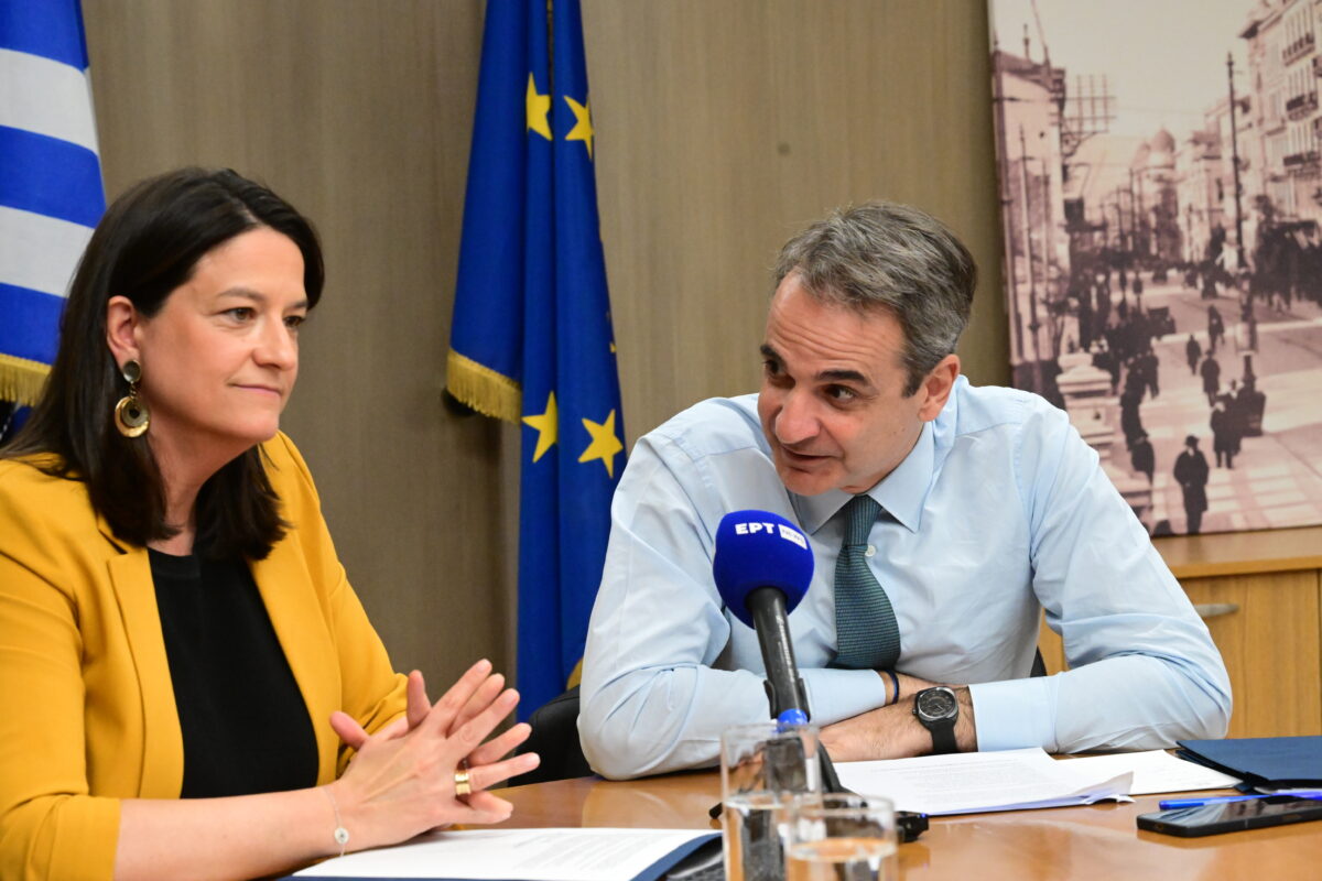 Ο Κυριάκος Μητσοτάκης και η Νίκη Κεραμέως