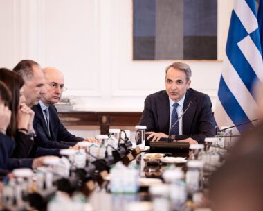 Ο Κυριάκος Μητσοτάκης στο Υπουργικό Συμβούλιο