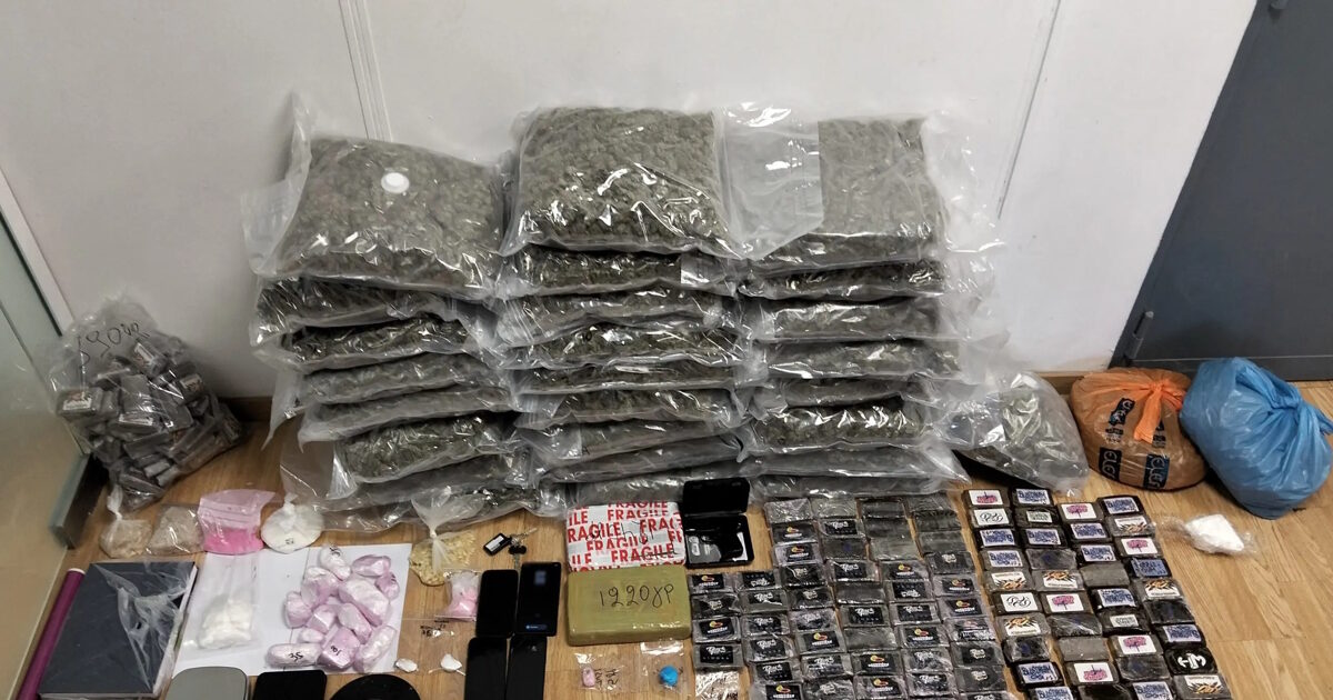 Arrested a member of the Drug Trafficking Circuit: 3.5 kg of cocaine seized and nearly 28 kg of raw cannabis
