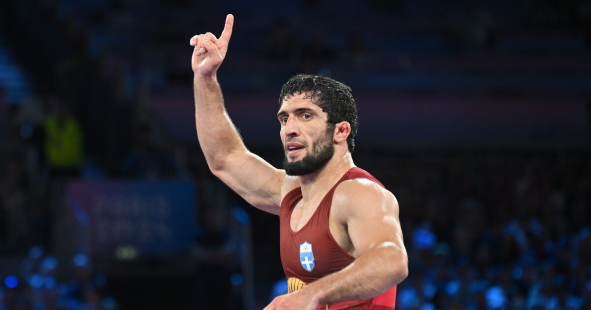 Dauren Kurugliev won the gold medal at the European Wrestling Championship