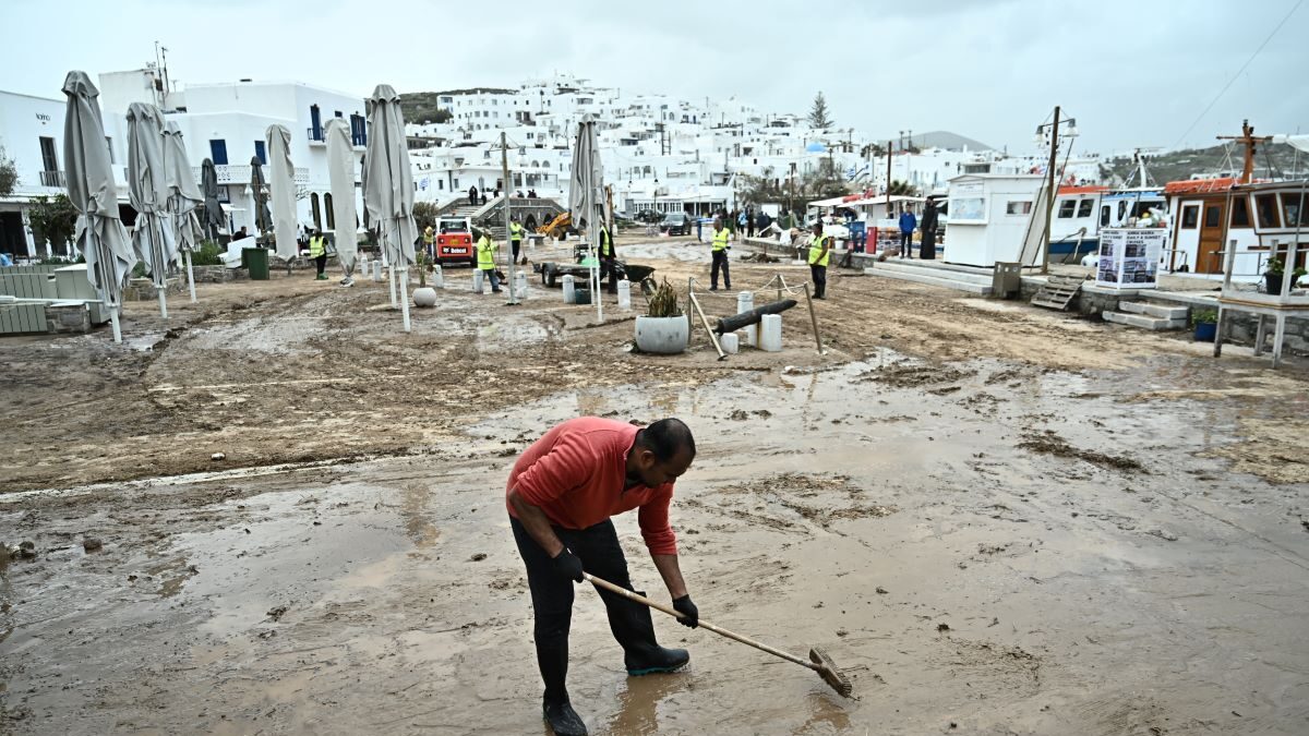 Πνίγηκε στα λασπόνερα η Παρος