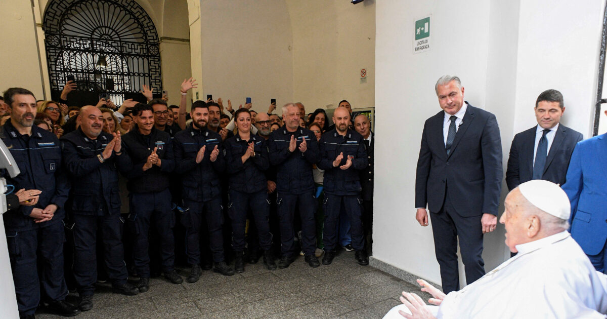 Pope Francis visited Rome’s Regina Celi prisons