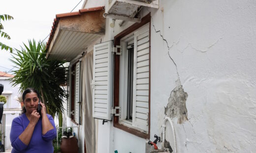 Ρωγμές σε κτίριο στις Βούτες Ηρακλείου