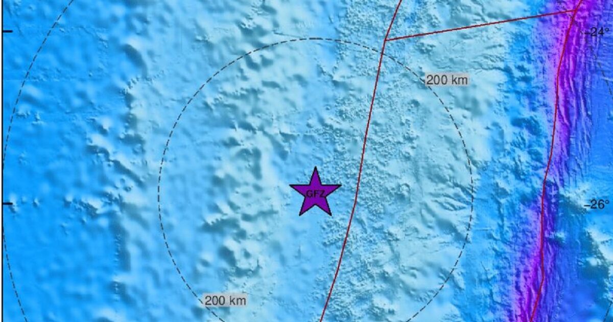 6.5 Richter earthquake in the marine area near the Fiji Islands