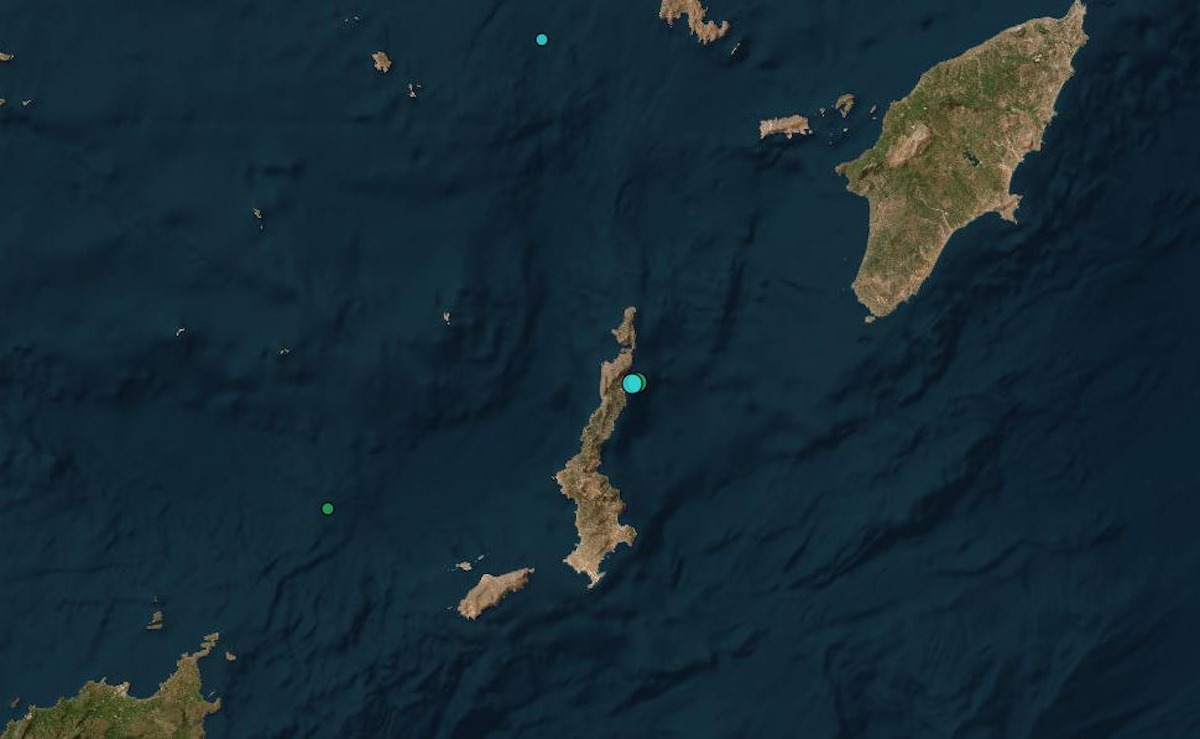 Χάρτης δείχνει σεισμό