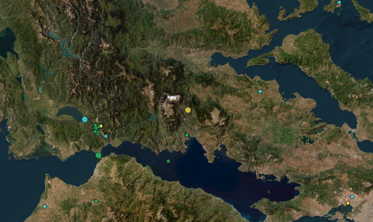 Χάρτης δείχνει τους σεισμούς