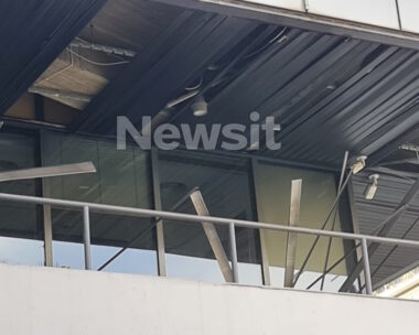 Ζημιές από τη βόμβα στα γραφεία της Hellenic Train