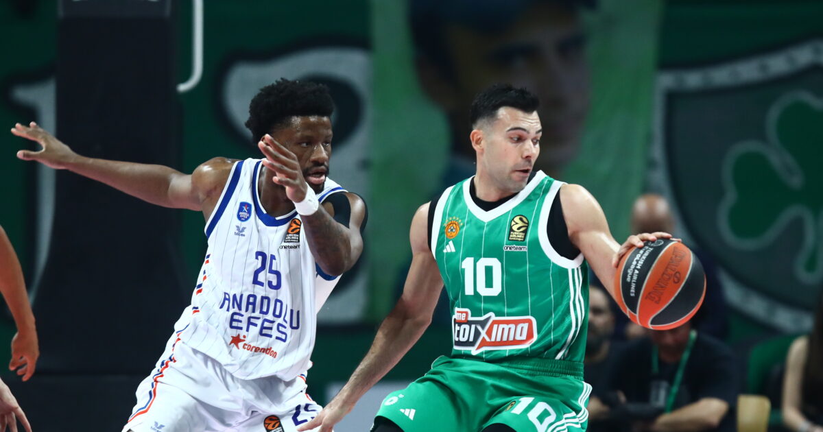 Panathinaikos-Efes Anadolou 76-79 Final: “The Turkish team has been” tied “and tied the Euroleague playoffs in 1-1 in 1-1