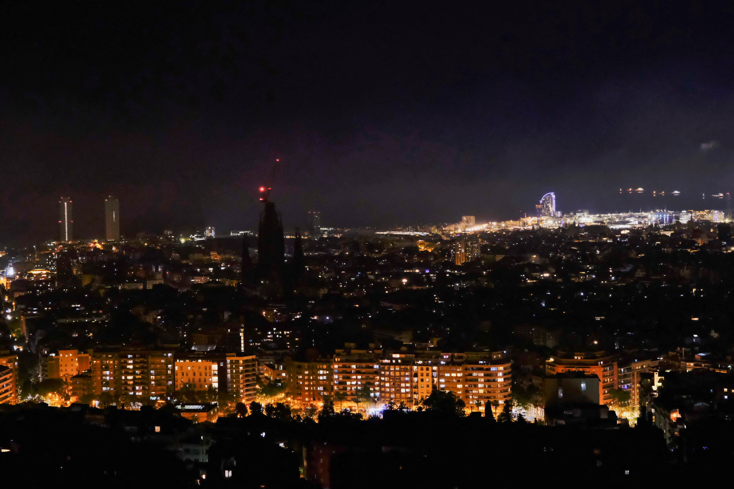 Η Βαρκελώνη κατά τη διάρκεια της διακοπής ρεύματος