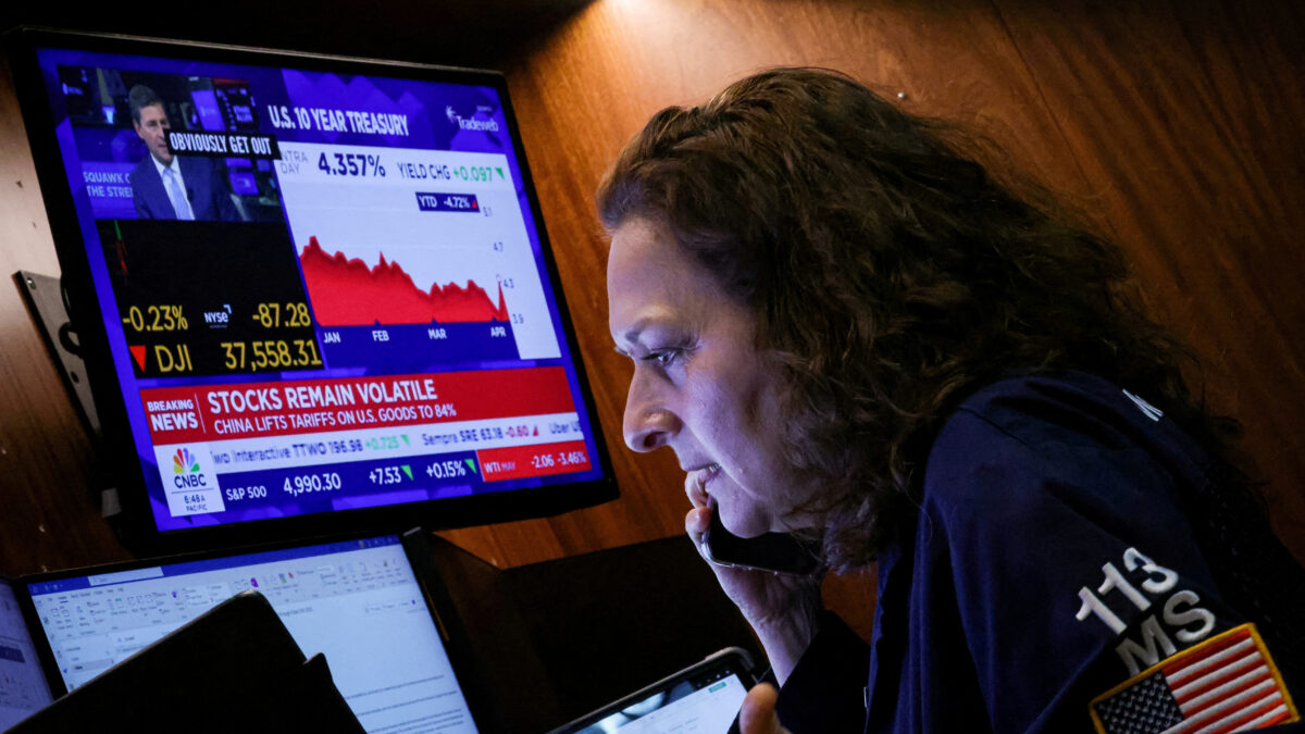 Traders στο Χρηματιστήριο της Νέας Υόρκης