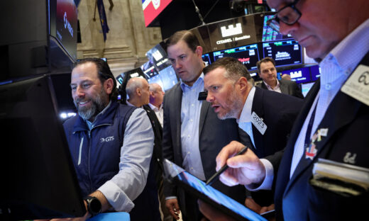 Traders στο χρηματιστήριο της Νέας Υόρκης
