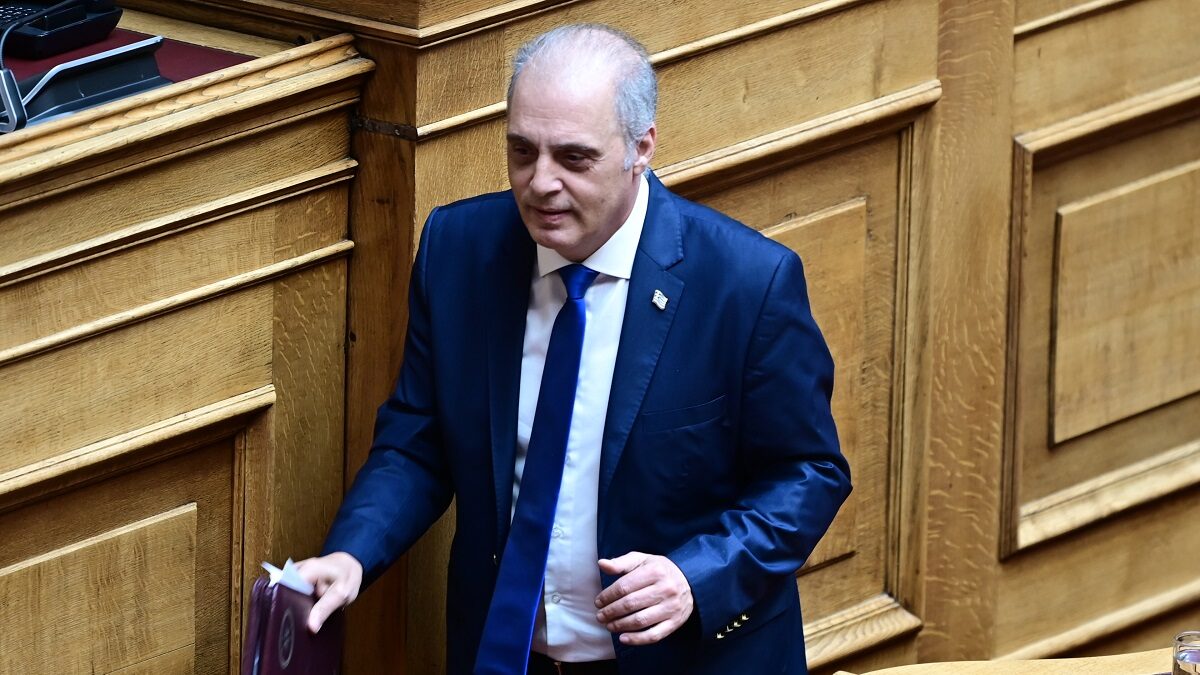 Ο Κυριάκος Βελόπουλος στη Βουλή