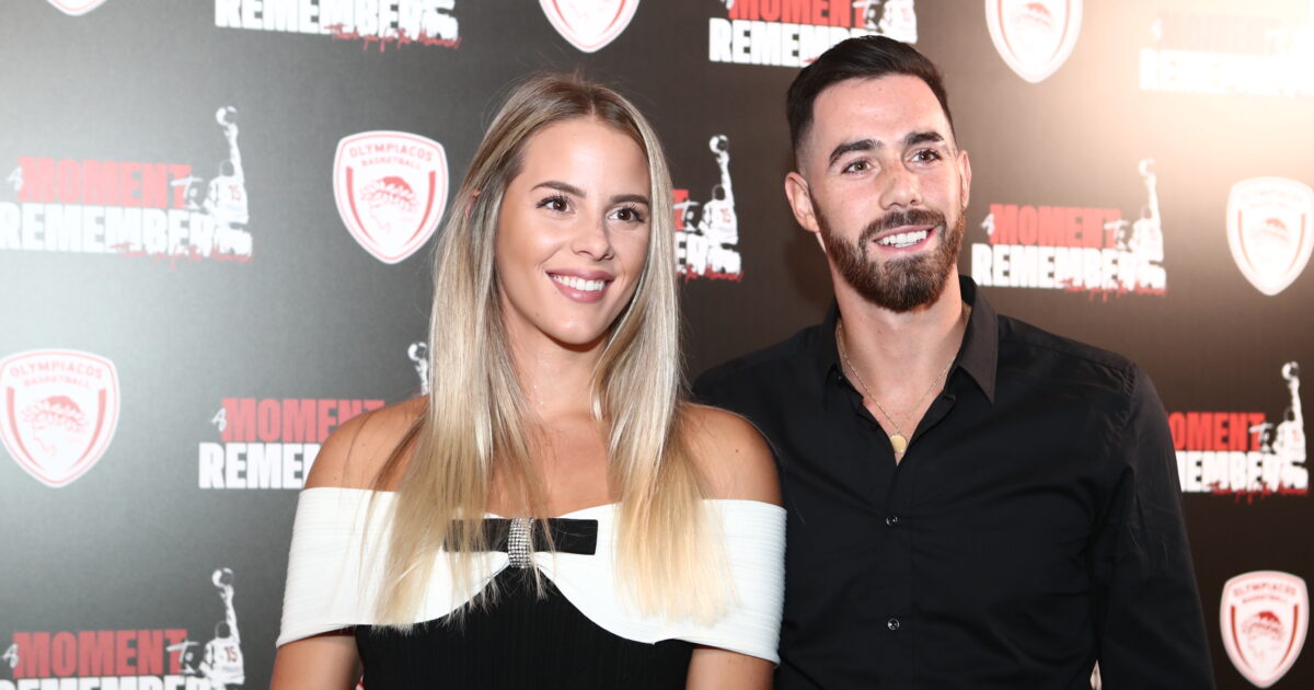 Luca Vildosa of Olympiacos marries Militsa Tasic