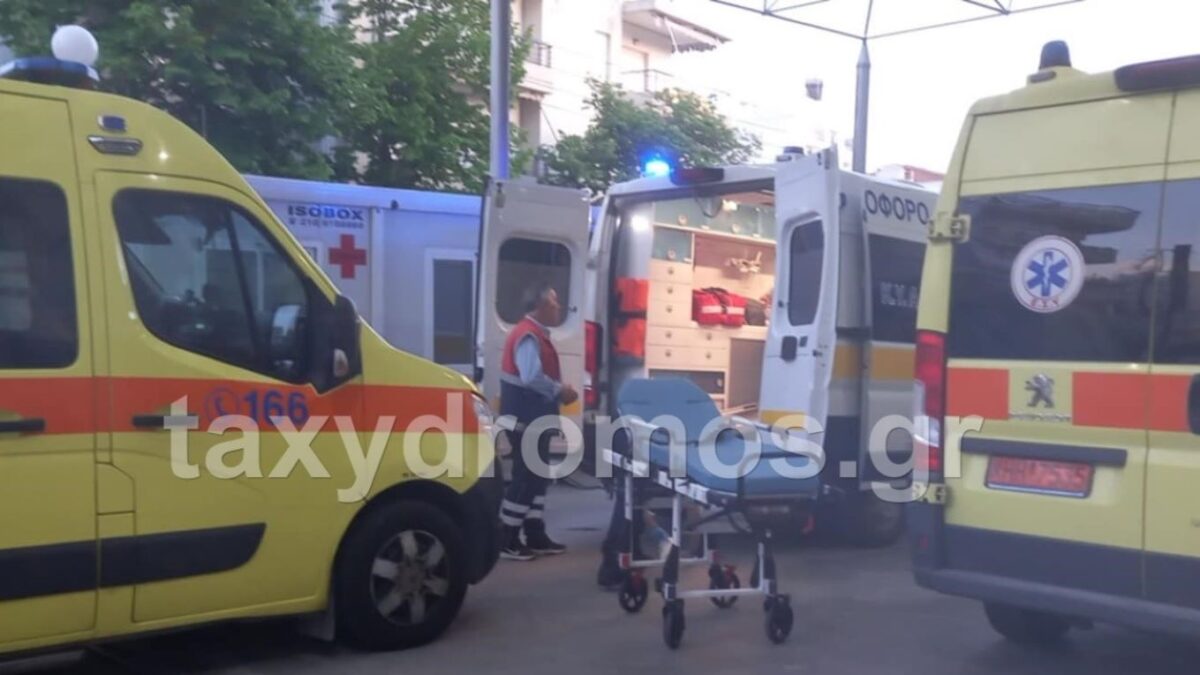 Ο άτυχος άνδρας μεταφέρθηκε στο νοσοκομείο Βόλου