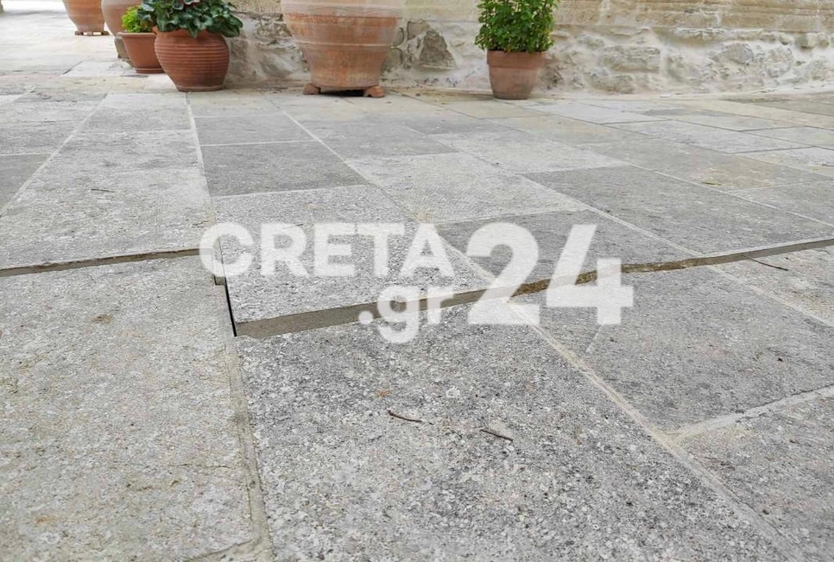 Ρήγματα και καθιζήσεις στις Βούτες Ηρακλείου