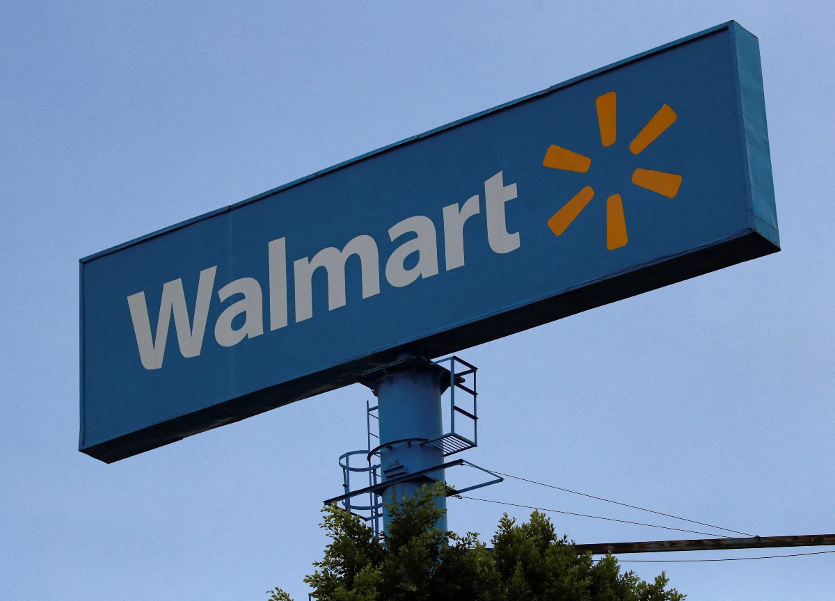 The logo of Walmart is pictured in Mexico City