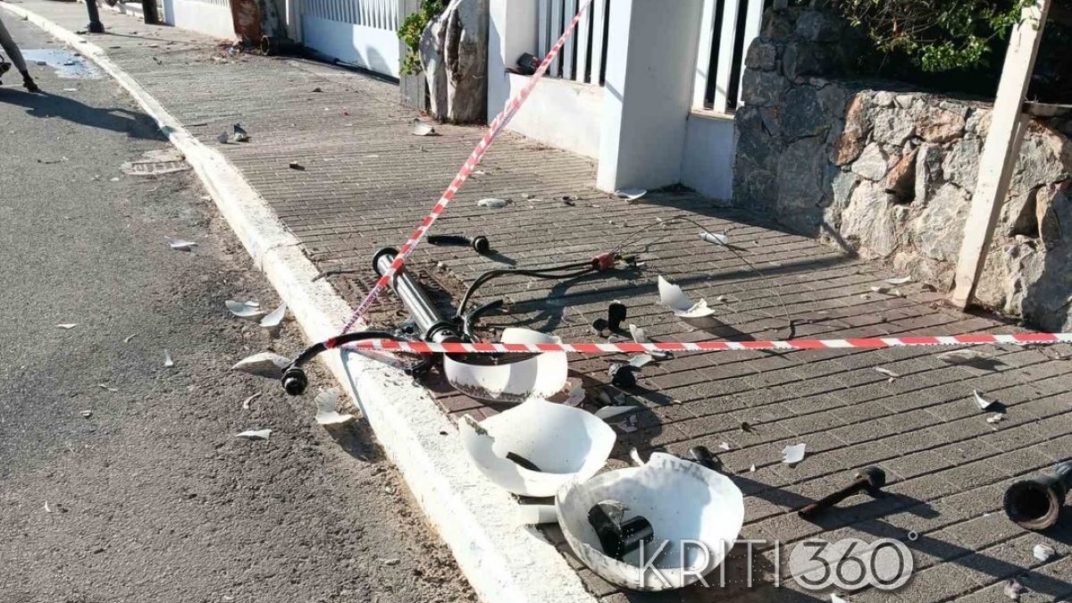 Το σημείο του τροχαίου στσ Χανιά