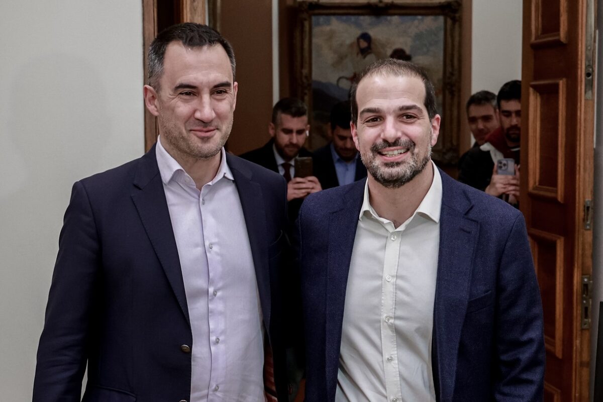 Ο Αλέξης Χαρίτσης και ο Γιώργος Σακκελαρίδης