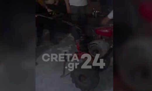 Αρραβώνας με σκαπτικό μηχάνημα στο Ηράκλειο