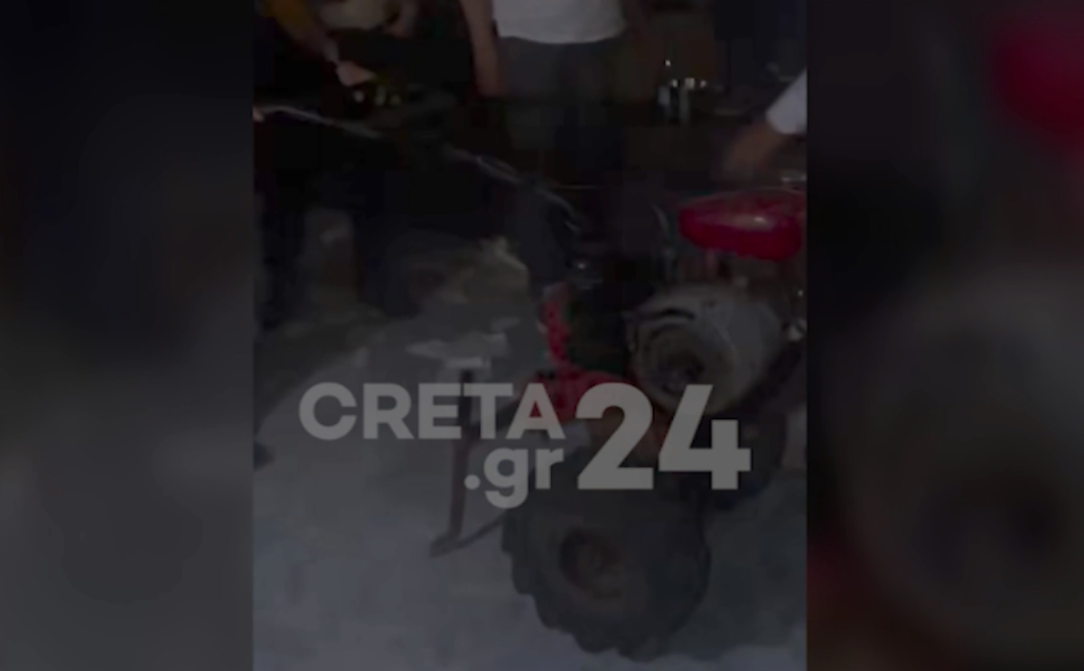 Αρραβώνας με σκαπτικό μηχάνημα στο Ηράκλειο